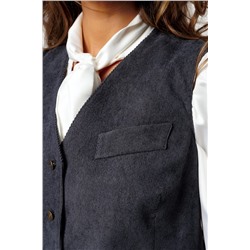 Костюм с брюками вельветовый с жилеткой 399GRY НАТАЛИ, 1087799