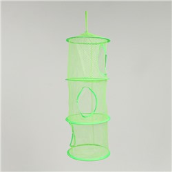 Корзина подвесная для игрушек, 3 секции, 27×27×70 см, МИКС