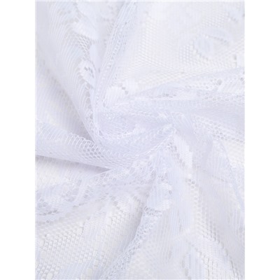 Тюль на кухню на шторной ленте, 265×165 см, белая