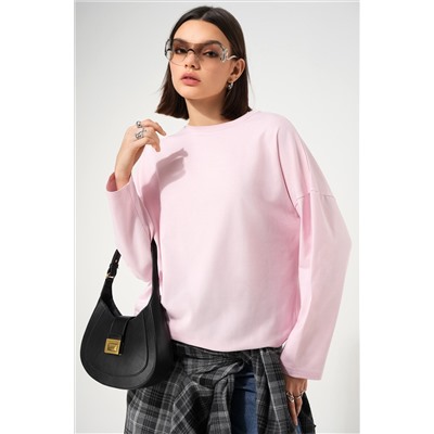 Женский лонгслив оверсайз Happyfox