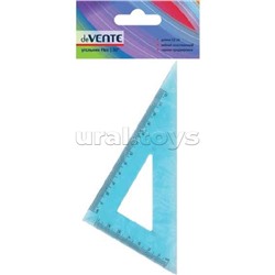 Угольник "Flex" гибкий 30°/12 см, прозрачный синий, в блистерной упаковке