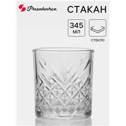 Стакан низкий Paşabahçe Timeless, 345 мл, стекло, прозрачный