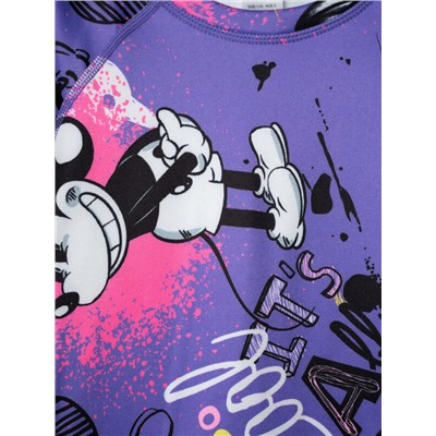 Термокомплект трикот. для девочек: фуфайка (футболка) с длин. рук, брюки