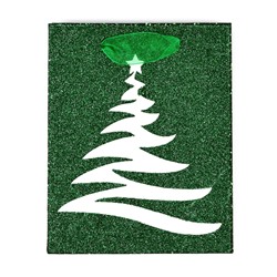 Пакет подарочный новогодний ламинированный «Ёлочка», глиттер, S 12×15×5.5 см