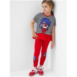 Комплект трикотажный для девочек: джемпер (футболка), брюки (легинсы)