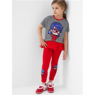 Комплект трикотажный для девочек: джемпер (футболка), брюки (легинсы)
