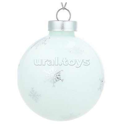 Новогоднее украшение. Елочный стеклянный шар "Балерина в танце"6см