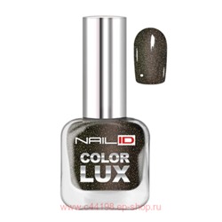 Alvin D`or Лак для ногтей Nail ID Color lux тон 0180 чёрный с мульти шиммером 10мл