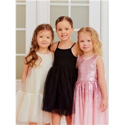 Платье нарядное для девочки KAFTAN, с пайетками, рост 98-104, розовое