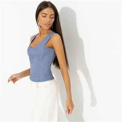 Топ приталенный, Безупречный силуэт (пасмурное небо)