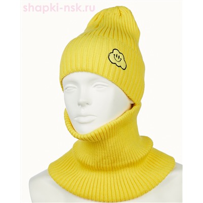 17-33-L Комплект для девочки (шапка+снуд) (50-52)