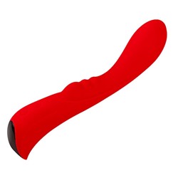 Красный вибромассажер 6  Silicone G-Spot Fun - 19,1 см.