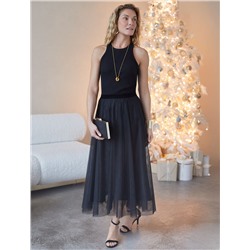 Топ из трикотажа в широкий рубчик