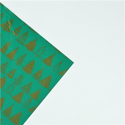 Упаковочная бумага на Новый год тишью «Ёлочки», 50×70 см