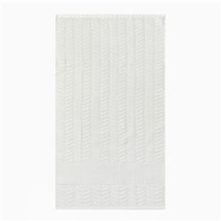 Полотенце махровое «Этель. Узор», 50×90 см, молочное