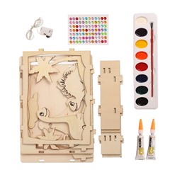 Набор для творчества «Создай ночник из дерева. Мир динозавров» Уценка