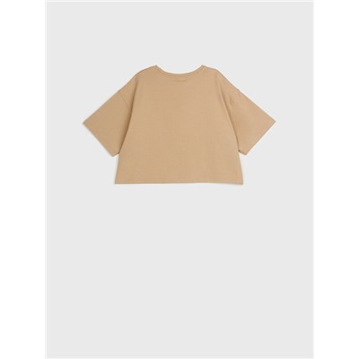 Фуфайка трикотажная для девочек (футболка)