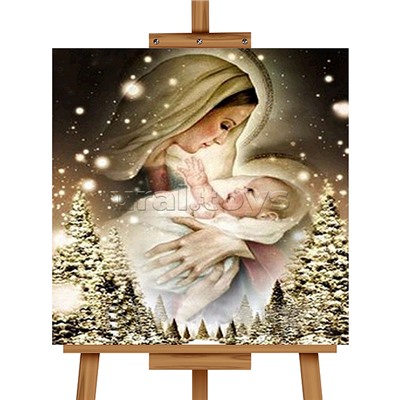 Мозаика алмазная "Дева Мария" 20*20см
