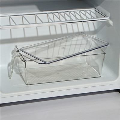 Контейнер для холодильника с крышкой и ручкой RICCO, 32×14,5×10 см