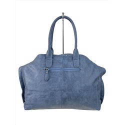 Женская сумка из искусственной кожи, цвет  серо-голубой