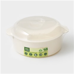 Кастрюля для СВЧ-печи Полимербыт, 2.1 л, пластик, МИКС