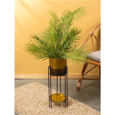 Кашпо на подставке «Хани», 18×18×56 см, железо