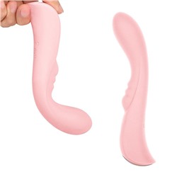 Нежно-розовый вибромассажер 6  Silicone G-Spot Fun - 19,1 см.