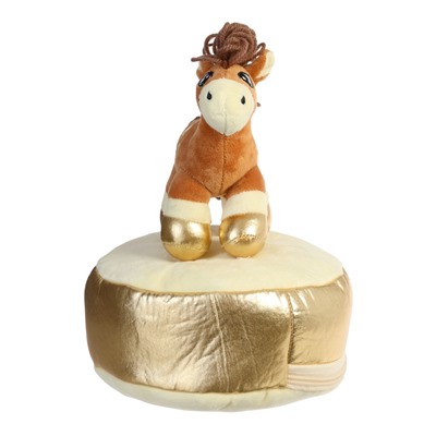Мягкая игрушка - конфетница «Веселая лошадка», 21 см