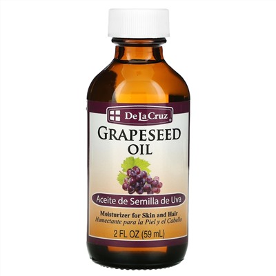 De La Cruz, Grapeseed Oil,  2 fl oz (59 ml)