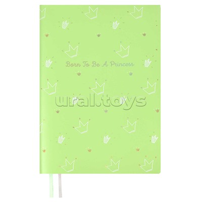 Записная книжка 56л. А6+ "Записки принцессы" 135x188 мм, мягкий переплёт, ниткошве