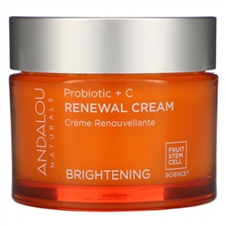 Andalou Naturals, Восстанавливающий крем, пробиотик + витамин C, улучшающий цвет лица, 1,7 жидкой унции (50 мл)