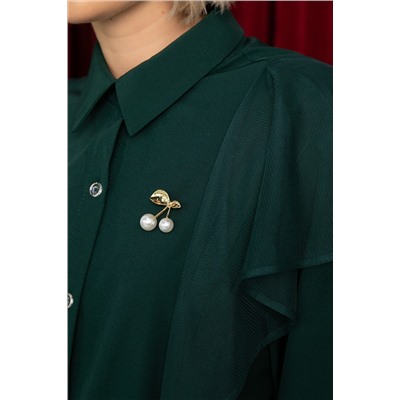 Блуза Сюита (зеленая) Б14679-24М