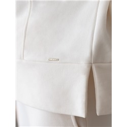 Джемпер с воротом на молнии из петельчатого  футера трехнитки с эластаном