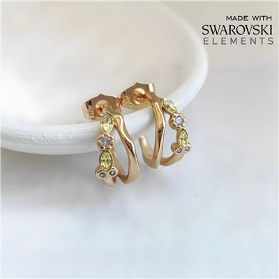 Серьги с кристаллами Swarovski