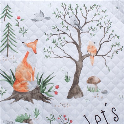 Покрывало 2-спальное «Этель» Adventure, 180×210±5 см, микрофибра