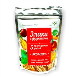 Экомикс 5 пророщенных злаков с Фруктами / 150 гр / Солнечная Сибирь