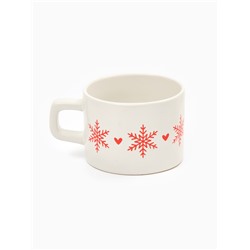 Кружка новогодняя керамическая «Зимняя романтика», 320 мл, ручная работа