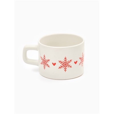 Кружка новогодняя керамическая «Зимняя романтика», 320 мл, ручная работа