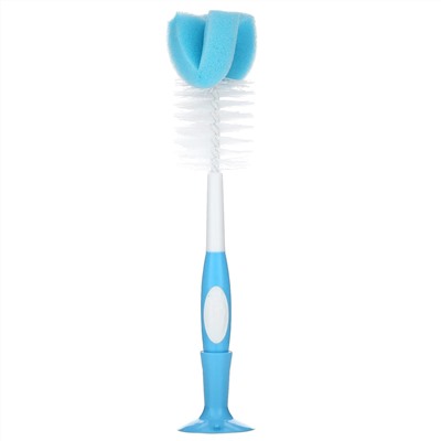 Dr. Brown's, Bottle Brush with Sponge and Bristles, Blue, 1 Brush