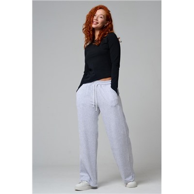 67190 брюки женские (Серый меланж)
