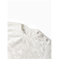 Костюм (шорты и футболка) Крошка Я «Бархат», рост 74-80 см, белый