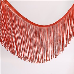 Тесьма декоративная «Бахрома», 20 см, 5±0.5 м, красная