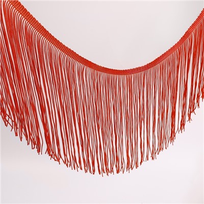 Тесьма декоративная «Бахрома», 20 см, 5±0.5 м, красная