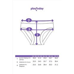 Трусы, 2 шт. PLAYTODAY, 1186252