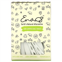 Earth's Natural Alternative, Compostable Knifes, 100 Pack