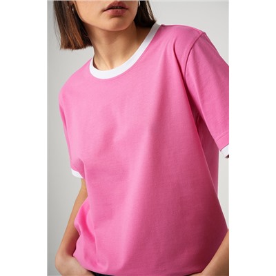 Женская базовая футболка из хлопка с кантом 3 шт. Happyfox