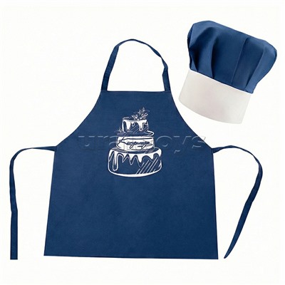 Набор "Кондитер" (100% хлопок) синий