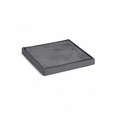 Пуф – короб складной «Клик Мебель», с ящиком, 380×380×380 мм, велюр, цвет серый