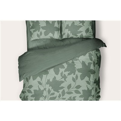 Комплект постельного белья SONNO URBAN FLOWERS Цветы, Тёмно-оливковый