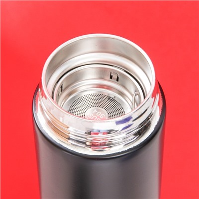 УЦЕНКА Термос с индикатором температуры «Настоящий мужик», 500 мл, сохраняет тепло 8-10 ч